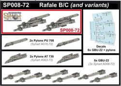  2x PU 708 + 2x AT730 + 6x GBU-22 (+Decals included)