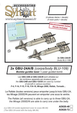 GBU-24A/B (body BLU-109) (1x pair - resin)
