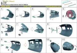 B-17F. Bombardier’s cockpit (Interior set) (HK Models)