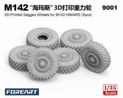 3D Printed Sagged Wheels for M142 HIMARS