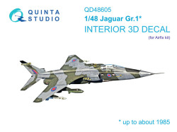 Jaguar Gr.1 3D-Printed & coloured Interior on decal paper (Airfix)