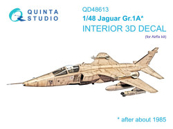 Jaguar Gr.1A 3D-Printed & coloured Interior on decal paper (Airfix)