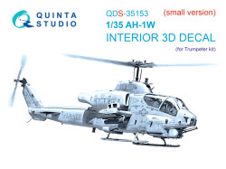 AH-1W 3D-Printed & coloured Interior on decal paper (Trumpeter)  (Small version)