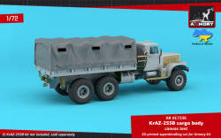 KrAZ-255B Soviet 6x6 cargo truck canvas tent