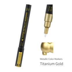 DSPIAE Super Metallic Markers - Titanium Gold