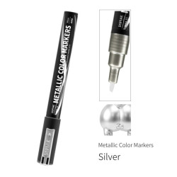 DSPIAE Super Metallic Color Markers - Silver