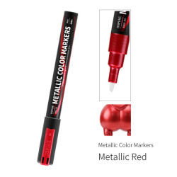 DSPIAE Super Metallic Color Markers - Red