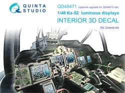 Ka-52 luminous displays for QD48470/QDS-48470 sets (Zvezda/Quinta)