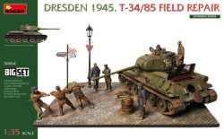 Dresden 1945. T-34/85 Field Repair. Big Set