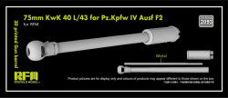 3D print.Gun barrel 75mm KwK 40 L/43 Pz.Kpfw.IV F2