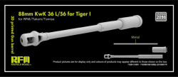 3D print.Gun barrel 88mm KwK 36 L/56 for Tiger I