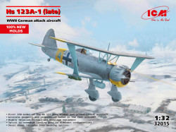 Hs 123A-1 (late), WWII German attack aircraft (100% new molds)