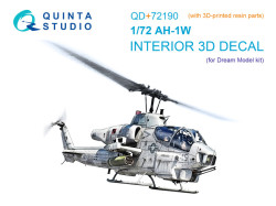 AH-1W 3D-Printed & coloured Interior on decal paper (Dream Model)