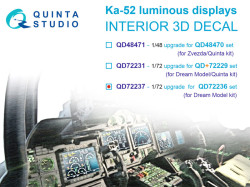 Ka-52 luminous displays upgrade for QD72236 set only(Dream Model)