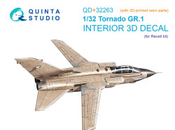 Tornado GR.1 3D-Printed & coloured Interior on decal paper (Revell) (with 3D-printed resin parts)