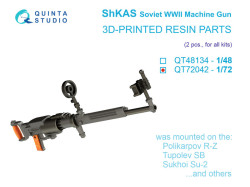 ShKAS Machine Gun (Soviet, WWII), 2 pcs (for all kits)