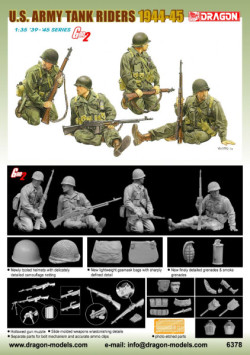 US ARMY TANK RIDERS 1944-45