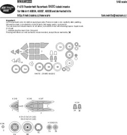 P-47D Thundervolt Razorback BASIC kabuki masks