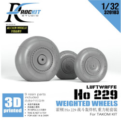 Ho 229 weighted wheels Takom