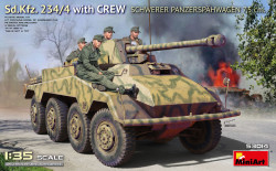 Sd.Kfz. 234/4 w/CREW Schwerer Panzerspähwagen 7,5 cm