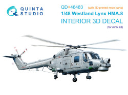 Lynx HMA8 3D-Printed & coloured Interior on decal paper (Airfix) (with 3D-printed resin parts)