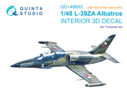 L-39ZA 3D-Printed & coloured Interior on decal paper (Trumpeter)(with 3D-printed resin parts)