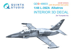 L-39ZA 3D-Printed & coloured Interior on decal paper (Trumpeter) (Small version)(with 3D-printed res