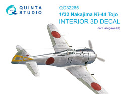 Nakajima Ki-44 Tojo 3D-Printed & coloured Interior on decal paper (Hasegawa)