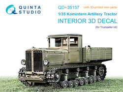 Komintern Artillery Tractor 3D-Printed & coloured Interior on decal paper (Trumpeter) (with 3D-p