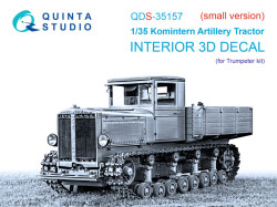 Komintern Artillery Tractor 3D-Printed & coloured Interior on decal paper (Trumpeter) (Small ver