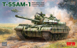 T-55 AM-1 Main Battle Tank with workable tracks