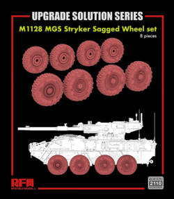 M1128 MGS Stryker Sagged Wheel set, 8 pcs