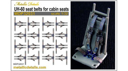 UH-60 seat belts for cabin seats