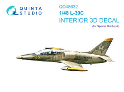 L-39C 3D-Printed & coloured Interior on decal paper (Special Hobby)