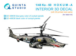  Ka-50 (black panels) 3D-Printed & coloured Interior on decal paper (Italeri) (with 3D-printed resin