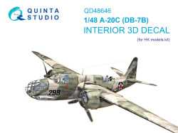 A-20C Havoc (DB-7B) 3D-Printed & coloured Interior on decal paper (HK models)