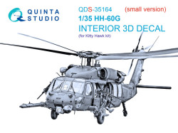 HH-60G Pave Hawk 3D-Printed & coloured Interior on decal paper (Kitty Hawk) (Small version)