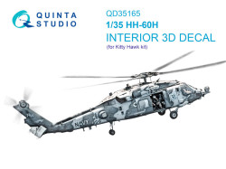 HH-60H Rescue Hawk 3D-Printed & coloured Interior on decal paper (Kitty Hawk)