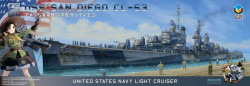 USS SAN DIEGO CL-53 (ATORI BRAND)