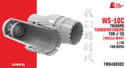 WS-10C TAIHANG TURBOFAN ENGINE FOR J-20 (NOZZLE OPEN)