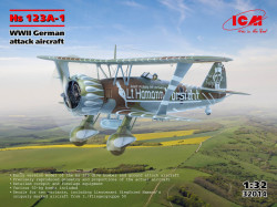 Hs 123A-1, WWII German attack aircraft (100% new molds) 