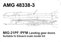 Landing gear doors MiG-21 PF/PM (Eduard)