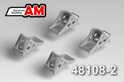 Set of chassis wheel pads type 2 "narrow" (6 pieces)