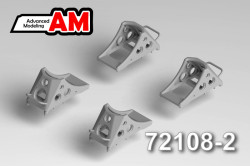 Set of chassis wheel pads type 2 "narrow" (6 pieces)