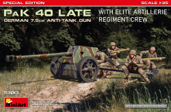 German 7.5cm PaK 40 Late w/Elite Artillerie Regiment Crew. Special Edition