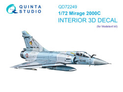 Mirage 2000C 3D-Printed & coloured Interior on decal paper (Modelsvit)