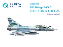 Mirage 2000C 3D-Printed & coloured Interior on decal paper (Dream Model)
