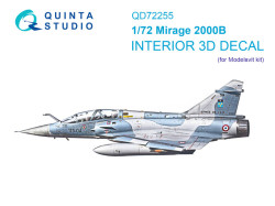 Mirage 2000B 3D-Printed & coloured Interior on decal paper (Modelsvit)