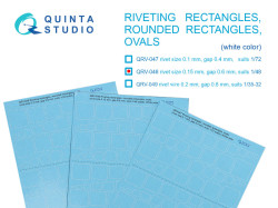 Riveting rectangles, rounded rectangles and ovals (rivet size 0.15 mm, gap 0.6 mm, suits 1/48), Whit