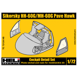 Sikorsky HH-60G MH-60G Pave Hawk Cockpit Detail Hasegawa